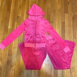 Pink Velour Tracksuit